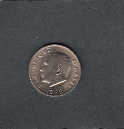 Beschrijving: 5 Centimes  DUVALIER